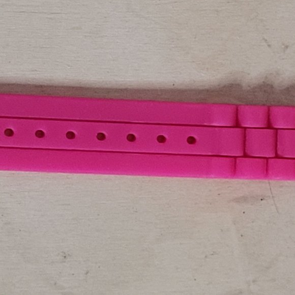 XOXO Watch Accutime Pink Silicone Band Rectangle Face New Battery Works - Picture 4 of 7